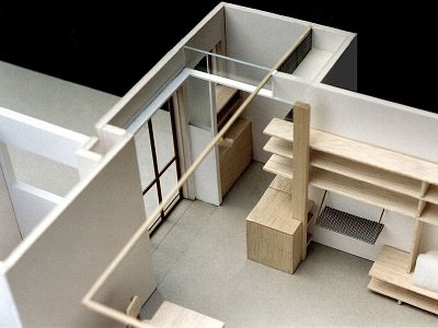 D.A. apartment - study model apartment architecture interior design model project