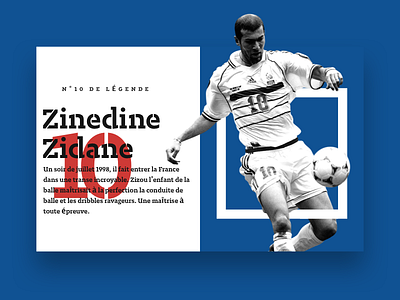 Zinedine Zidane football legend n°10 soccer zidane