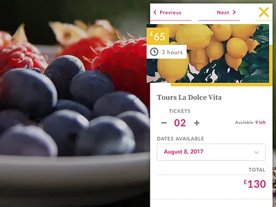 Tour product card — Mobile ecommerce esoteric designs interface justin marazita marazita mobile product card shop sketch ui ux wip