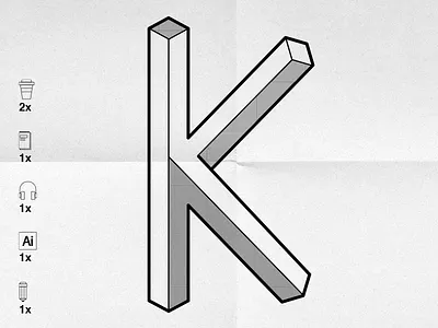 36 Days of Type / K 36daysoftype illustration letter lettering type typography