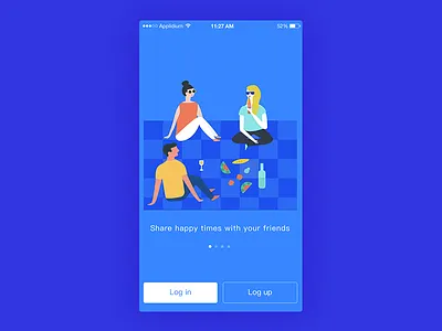 Dribbble illustration splash ui