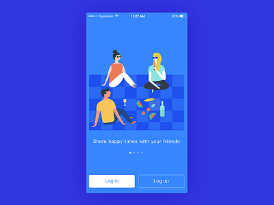 Dribbble illustration splash ui