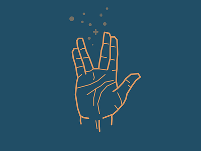 Typehue V - Vulcan Salute challenge design icon letter spock star trek typehue vulcan weekly