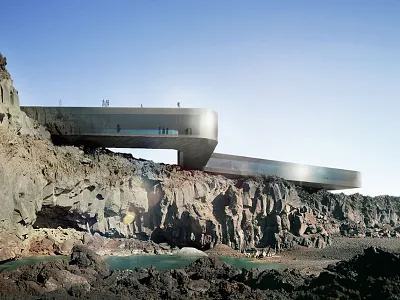 tenerife spa archdaily architectural photography architecture art art for sale design illustration maxwell photoshop rendering slaughterhouse visualisation