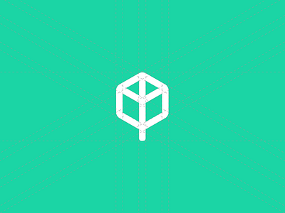 Cube + Tree Logo brand branding corporate identity font identity logo logomark logotype portfolio sign typography