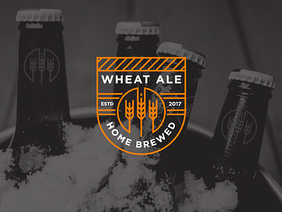 Beer beer logo logo design negative space wheat wheat ale wheat logo