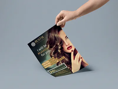 RUSTIK SALON FLYER salon womens