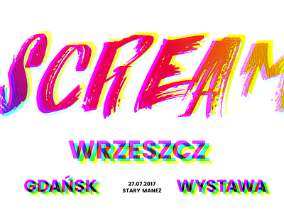 exhibition colors gdansk poland poster scream