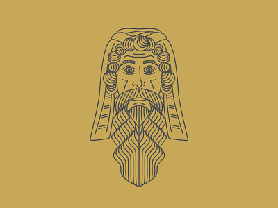 Beard Goals beard face hair illustration line person vector