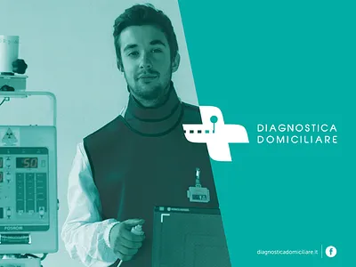 diagnostica domiciliare brand design graphic identity logo