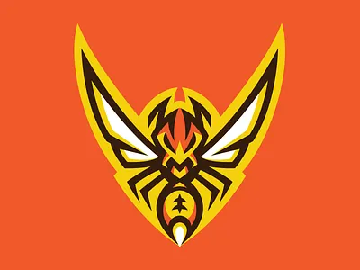 Wasp Logo akuma branding football logo mascot sport sports swarm wasp