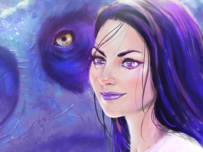 Dino Queen animal character character design concept art design digital painting dinosaur female illustration
