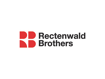 Rectenwald Brothers construction geometric grid logo minimal rectenwald shapes stable strong timeless