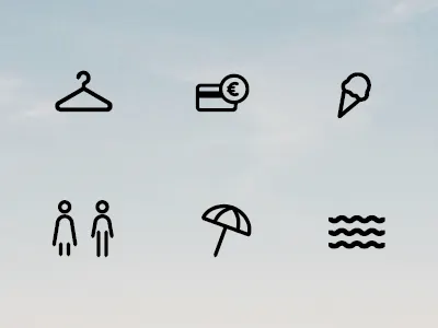 Pool Icons beach design flatdesign graphicdesign icon illustration illustrator pictogram pictos poolicons signage vector