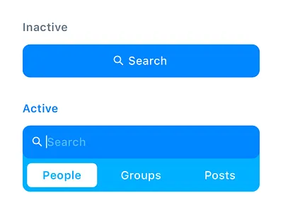 Daily UI 022 — Search app blue daily ui daily ui 022 filters ios mobile search search bar simple ui ux