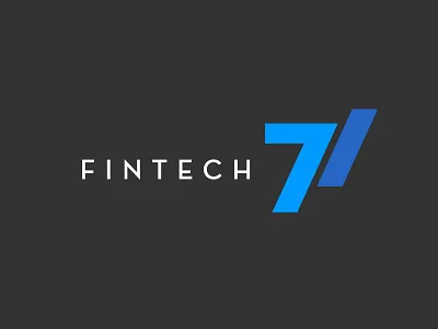 Fintech 71 Logo branding financial innovation logo design