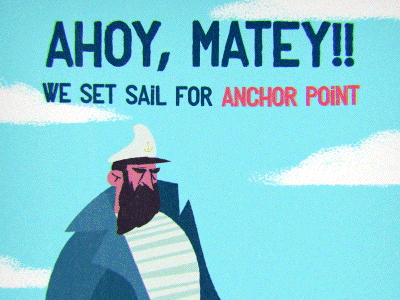 Ahoy! animation brikk illustration motion graphics sailor