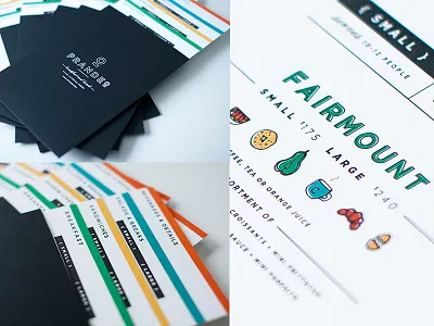 Prandeo branding illustrations menu