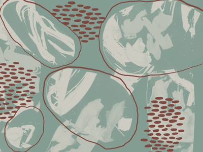 Digital Collage collage digital art digital collage drawing maroon painting teal white