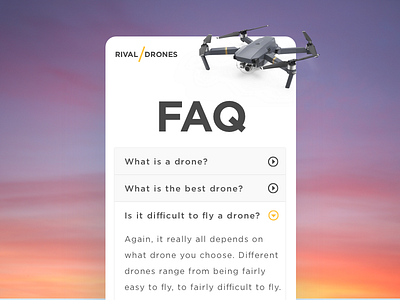 Daily UI challenge #92 — FAQ dailyui