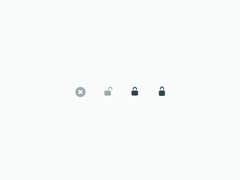 Split Testing: Iconography animation icons lock netlify web