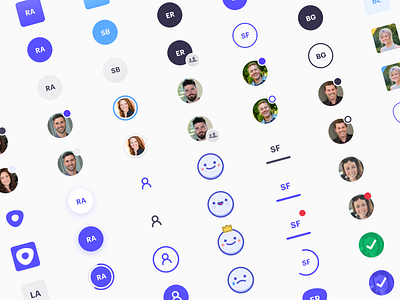 Avatar Concepts account avatar badge design icon notification profile prospect team ui user ux