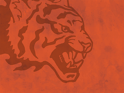 Flame Tiger drawn flame freehand illustration marker sneak peak tiger wip
