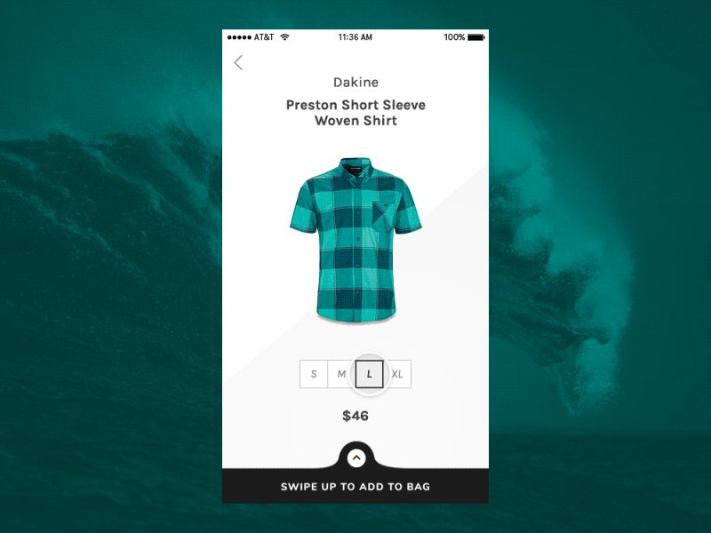 Swipe to Add to Cart add to bag add to cart animation button ecommerce interaction ios mobile motion ux