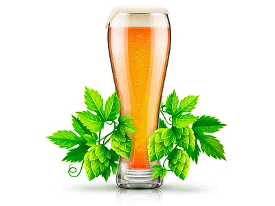 Craft Beer beer bud craft icon illustration realistic vector