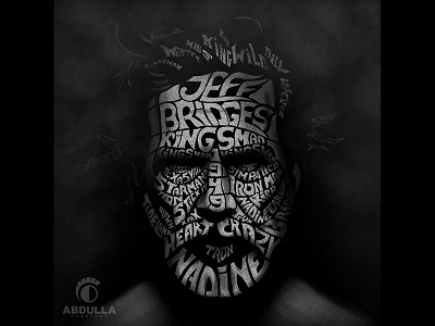 Jeff Bridges digital graphicdesign illustration jeffbridges portrait poster typography typographyportrait vector