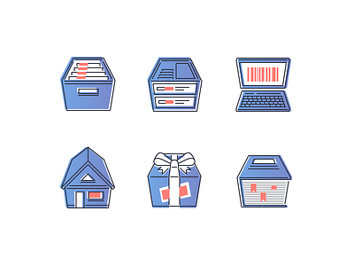 Avalon Parts Icons adobe illustrator avalon blue icons image parts work