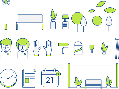 Icons brand home icon iconography identity people