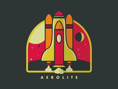 Daily Logo Challenge: Day 1 branding daily logo challenge illustration line art logo rocket space vector