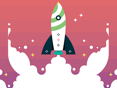 Pivotal Rocket animation blast off illustration pivotal rocket ship space vector video