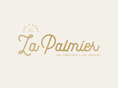 La Palmier - Logo Revision bakery cafe la logo palmier revision