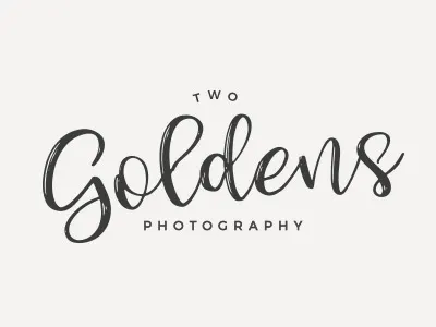 2 Goldens Photography logo design branding calligraphy logo logo brand logo concept logo design typography