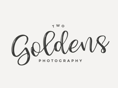 2 Goldens Photography logo design branding calligraphy logo logo brand logo concept logo design typography