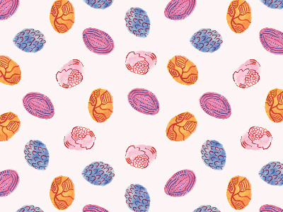 Watercolour Oddities Pattern art bright colour graphic design illustration pattern repeat pattern surface design surface pattern watercolour