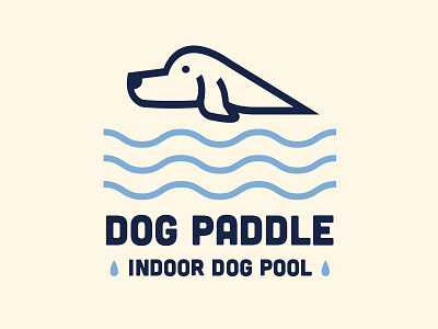 Unused Logo blue dog dog pool indoor indoor pool paddle pool water