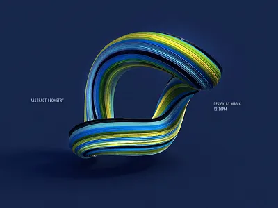 daily UI_75-Abstract geometry 3ds 4d app c4d cinema clean design ios photo screen ui ux