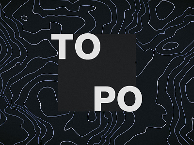 Topo Typo after effects cinema 4d map photoshop topgraphic typography