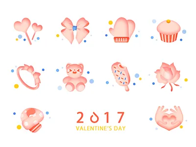 Valentine‘s Day cake designer flower ui