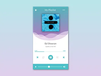 Daily UI #009: Music Player daily ui daily ui 009 mobile music player ui ux