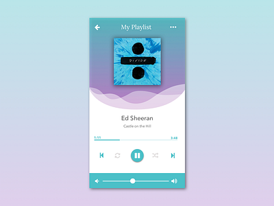 Daily UI #009: Music Player daily ui daily ui 009 mobile music player ui ux