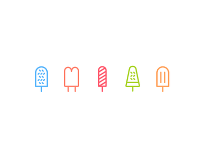 Ice cream bar color ice ice cream icecream icon line simple ui