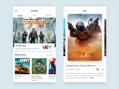 Game store app daily ui design game mobile store ui ux