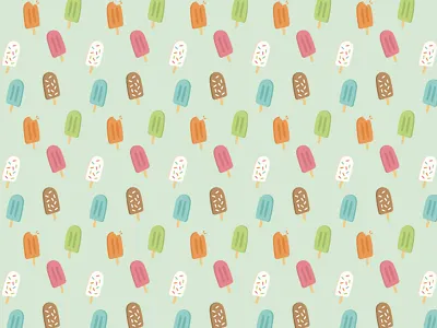 Ice Cream Fabric Pattern colorful multicolored pattern popsicle sprinkles