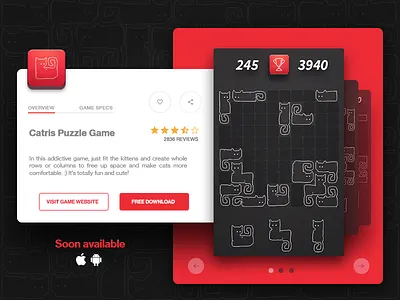 Catris Game Page 8bit block cat character design game mobile pixel puzzle tetris vintage