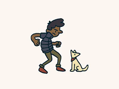 Woof boy character dog doodle puppy woof