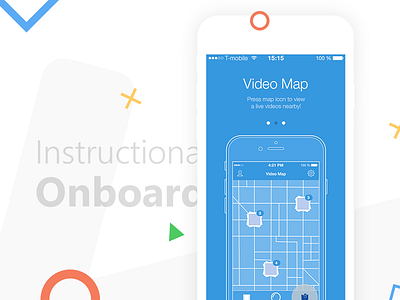 Video App app geolocation ios onboarding photo social ui ux video